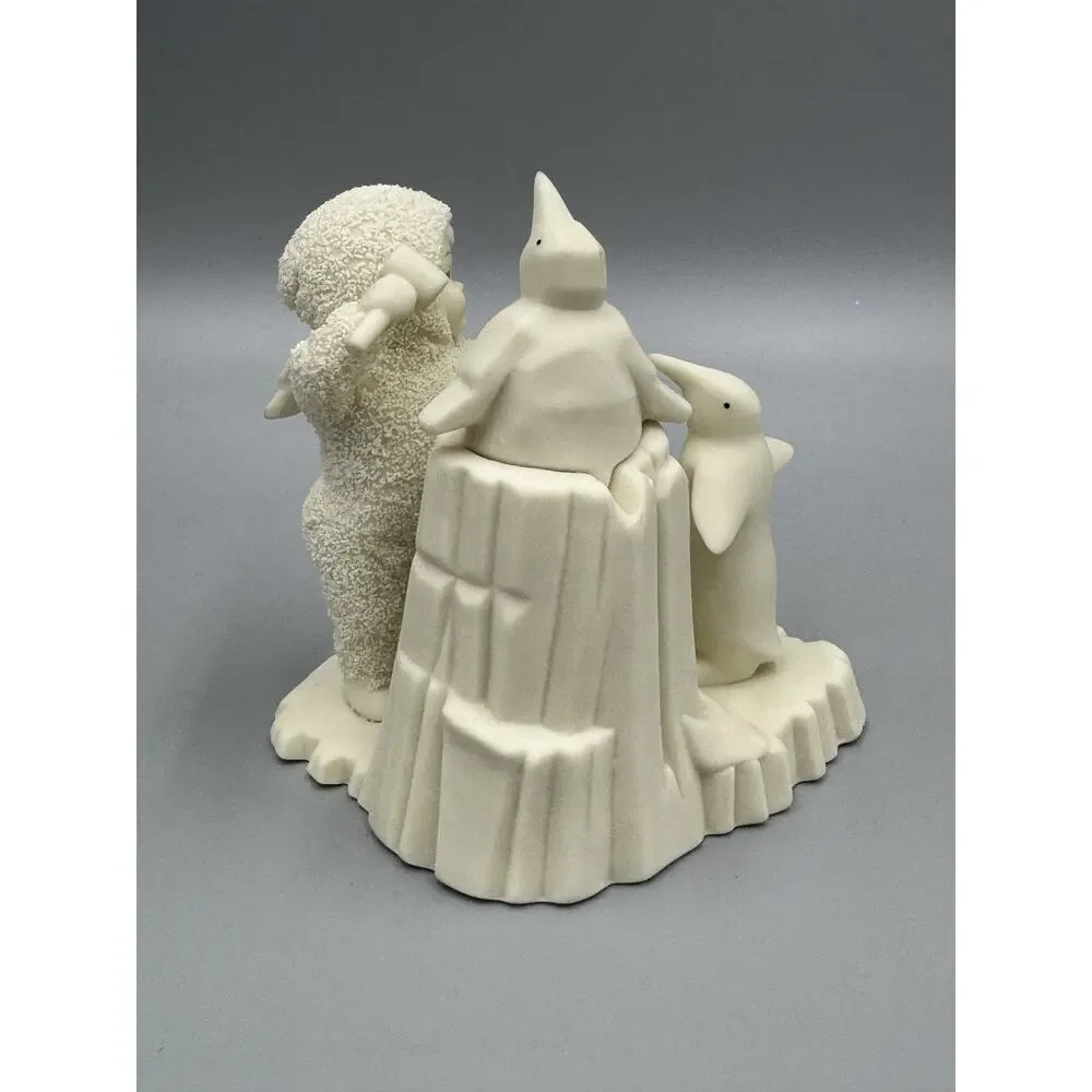 Department 56 I’m An Artist Porcelain White Figurine Child with Penguins 6842-0
